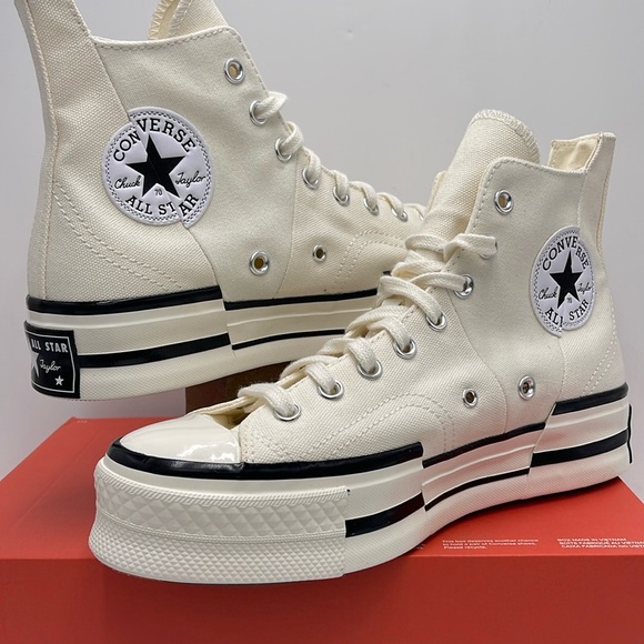 Converse WMNS CHUCK 70 PLUS HI
EGRET/BLACK/EGRET A00915C Platforms Sneakers - Picture 8 of 16